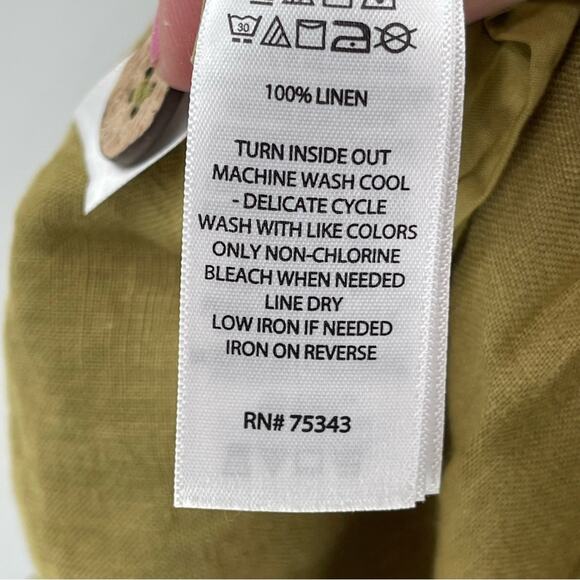 Sigrid Olsen 100% Linen Breathable Comfortable Lightweight Casual Shorts Size M - Picture 6 of 8